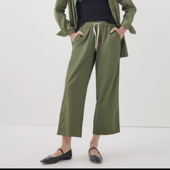 Pact Daily Twill Pants Organic Cotton Green Stretch Minimalist Casual Size XXL - Picture 1 of 8